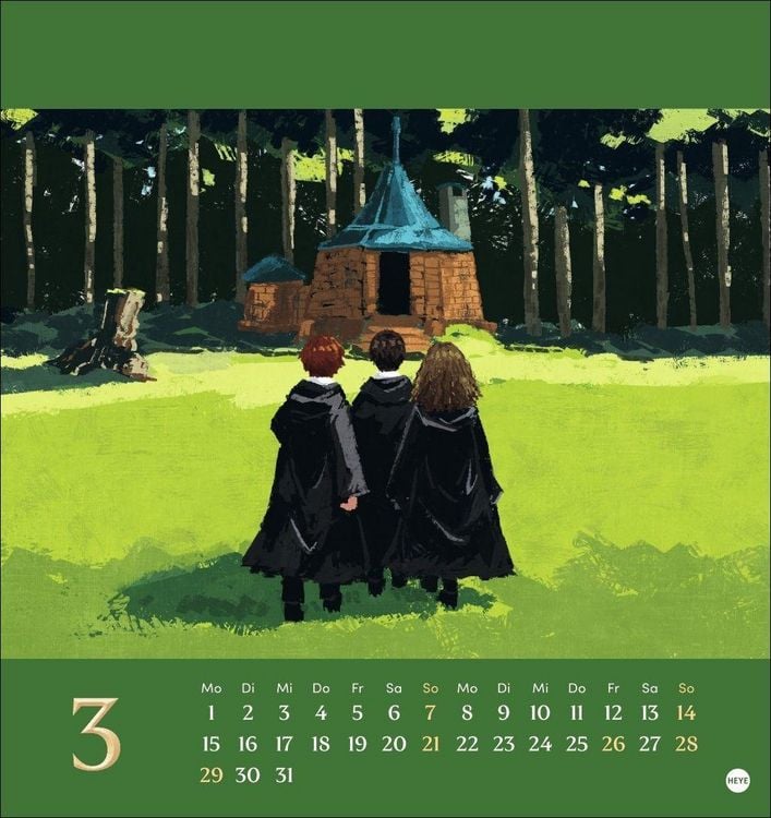 Produktbild: Harry Potter Postkartenkalender 2027