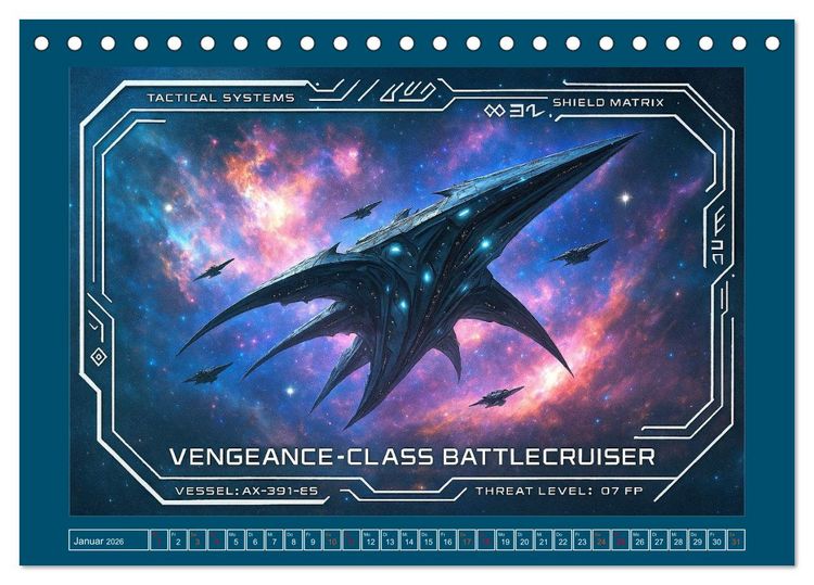 Produktbild: Intelligente Alientechnik (Tischkalender 2026 DIN A5 quer), CALVENDO Monatskalender