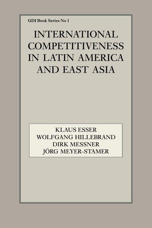 Produktbild: International Competitiveness in Latin America and East Asia