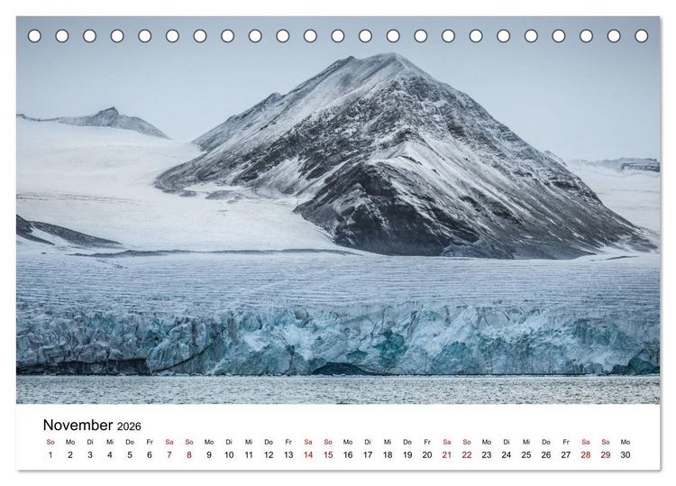 Produktbild: Spitzbergenkalender (Tischkalender 2026 DIN A5 quer), CALVENDO Monatskalender
