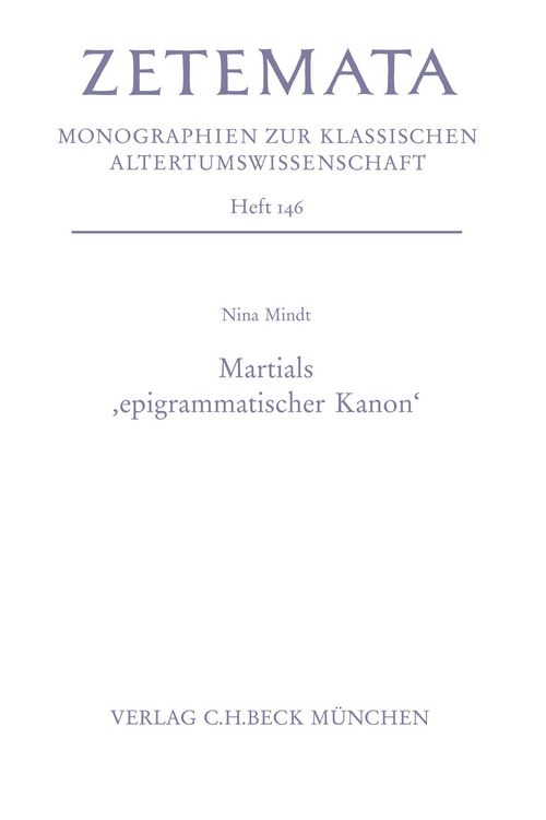 Produktbild: Martials 'epigrammatischer Kanon'