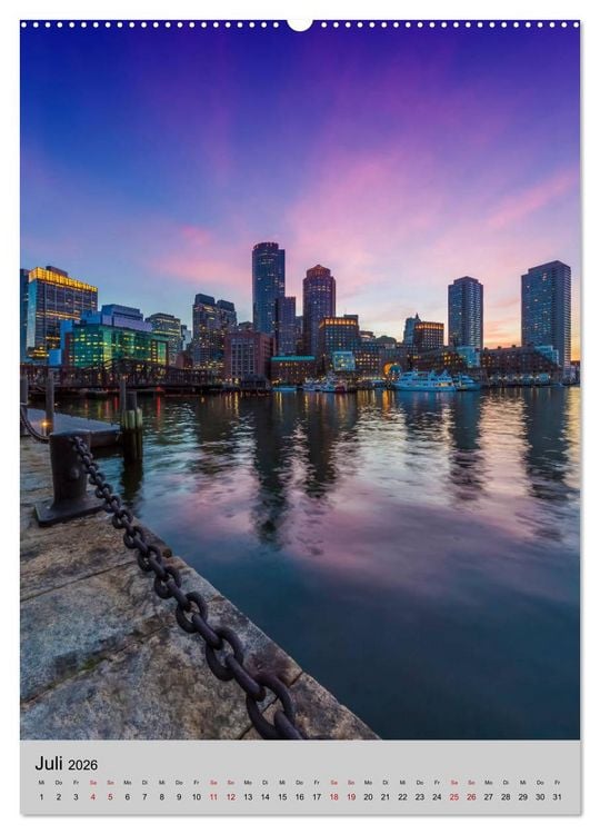 Produktbild: BOSTON Historie und urbane Idylle (hochwertiger Premium Wandkalender 2026 DIN A2 hoch), Kunstdruck in Hochglanz