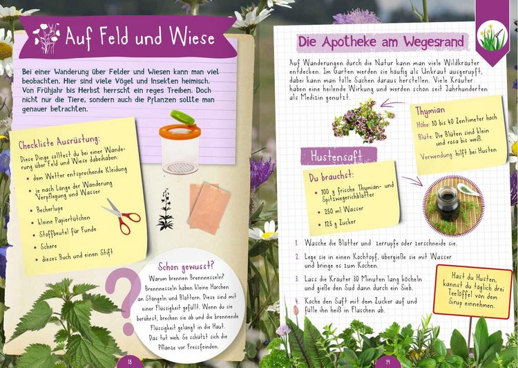 Produktbild: Naturforscher-Kids &ndash; Mitmach-Buch f&uuml;r unterwegs