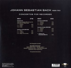 Produktbild: Bosgraaf, E: Bach,J.S.:Concertos For Recorder