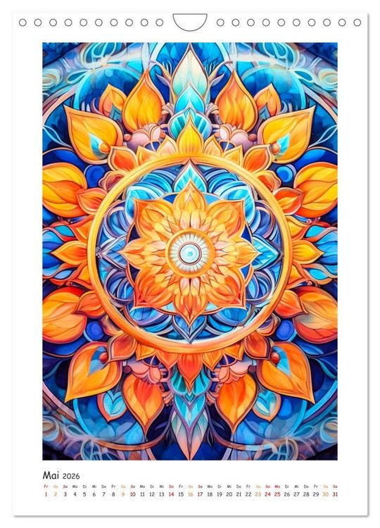 Produktbild: Zauberhafte Mandalas (Wandkalender 2026 DIN A4 hoch), CALVENDO Monatskalender