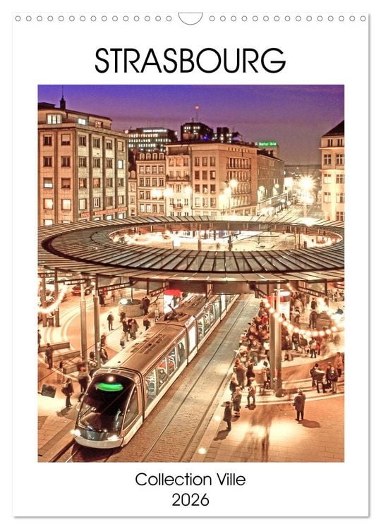 Produktbild: Collection Ville STRASBOURG (Calendrier mural 2026 DIN A3 horizontal), CALVENDO calendrier mensuel