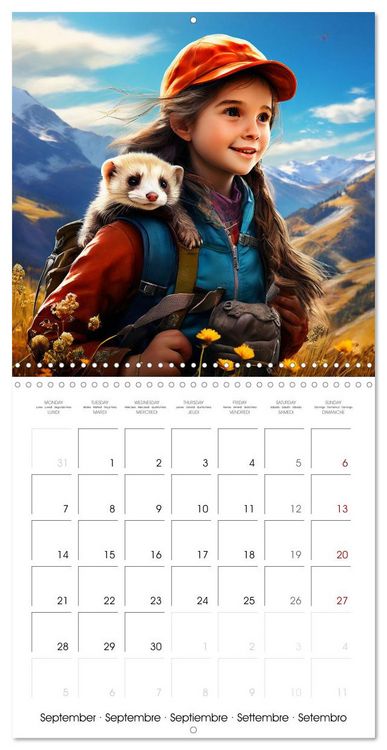 Produktbild: Children and Pets (Wall Calendar 2026 12 &times; 12 Inch) CALVENDO 12 Month Wall Calendar