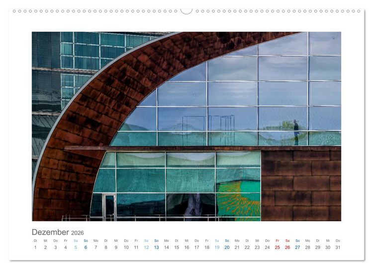 Produktbild: Architektonische Details aus Europa (hochwertiger Premium Wandkalender 2026 DIN A2 quer), Kunstdruck in Hochglanz