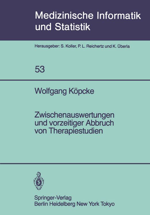 Produktbild: Zwischenauswertungen und vorzeitiger Abbruch von Therapiestudien
