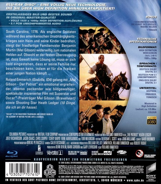 Produktbild: Der Patriot - Mel Gibson