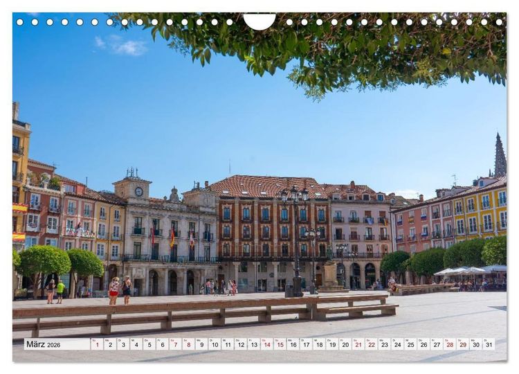 Produktbild: Ein Spaziergang durch Burgos (Wandkalender 2026 DIN A4 quer), CALVENDO Monatskalender