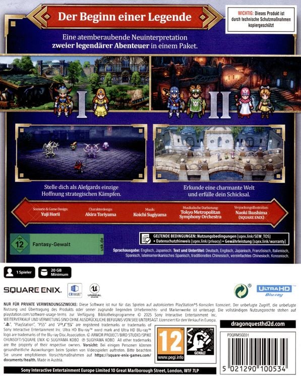 Produktbild: DRAGON QUEST I & II - HD-2D Remake