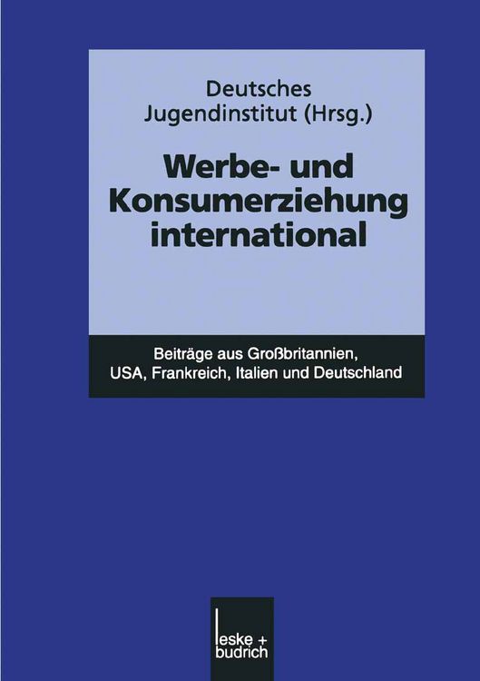 Produktbild: Werbe- und Konsumerziehung international