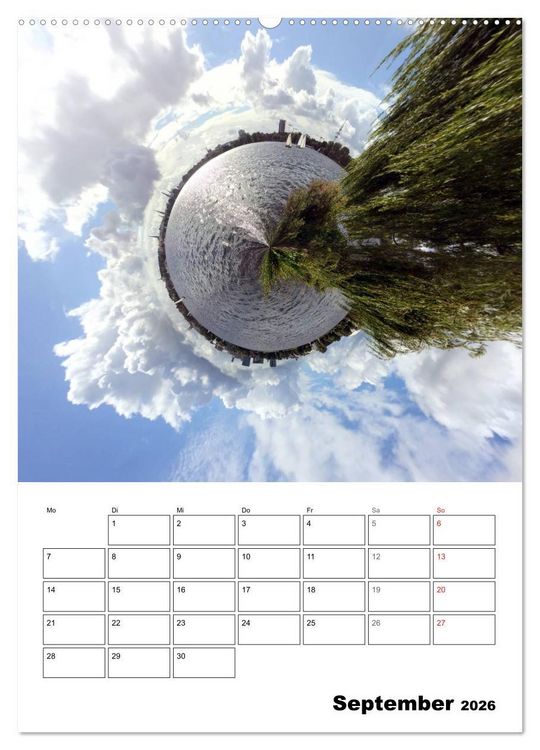 Produktbild: The tiny world of HAMBURG (Wandkalender 2026 DIN A2 hoch), CALVENDO Monatskalender