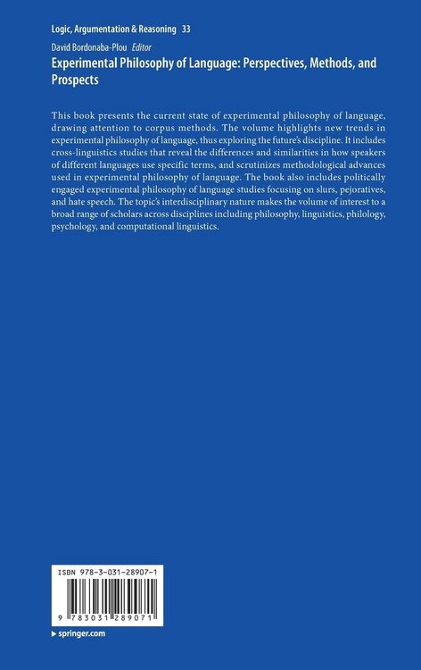 Produktbild: Experimental Philosophy of Language: Perspectives, Methods, and Prospects