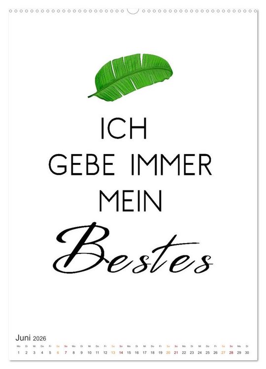 Produktbild: Motivation (hochwertiger Premium Wandkalender 2026 DIN A2 hoch), Kunstdruck in Hochglanz