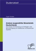 Produktbild: Analyse ausgew&auml;hlter B&ouml;rsenbriefe Deutschlands