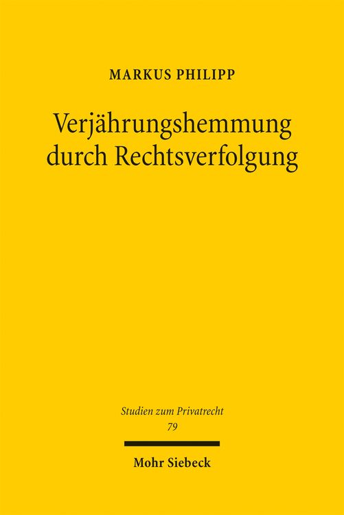 Produktbild: Verj&auml;hrungshemmung durch Rechtsverfolgung