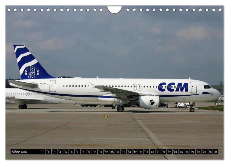 Produktbild: Airbus Airliners (Wandkalender 2026 DIN A4 quer), CALVENDO Monatskalender