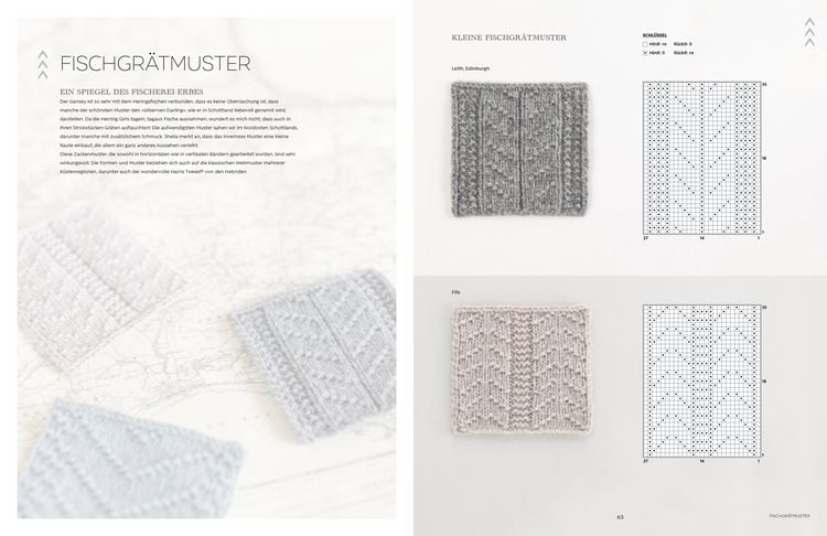 Produktbild: Ganseys. 150 Strickmuster und 10 Modelle inspiriert vom traditionellen Fischerpullover