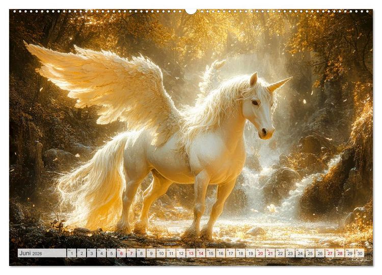 Produktbild: FABELWESEN M&auml;rchenhafte Tr&auml;ume (Wandkalender 2026 DIN A2 quer), CALVENDO Monatskalender