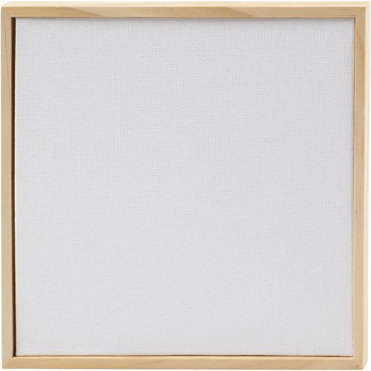 Produktbild: Creativ Company Malpappe mit Rahmen, Gr&ouml;&szlig;e 15,8x15,8 cm, 280 g, Wei&szlig;, 1 Stk