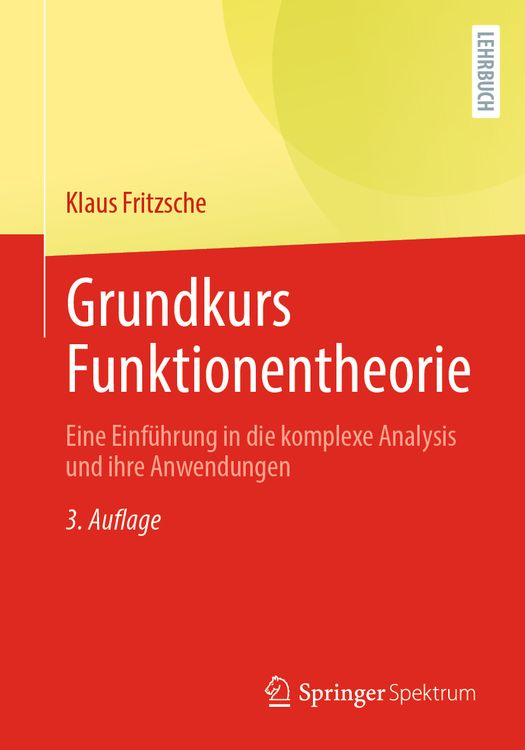 Produktbild: Grundkurs Funktionentheorie