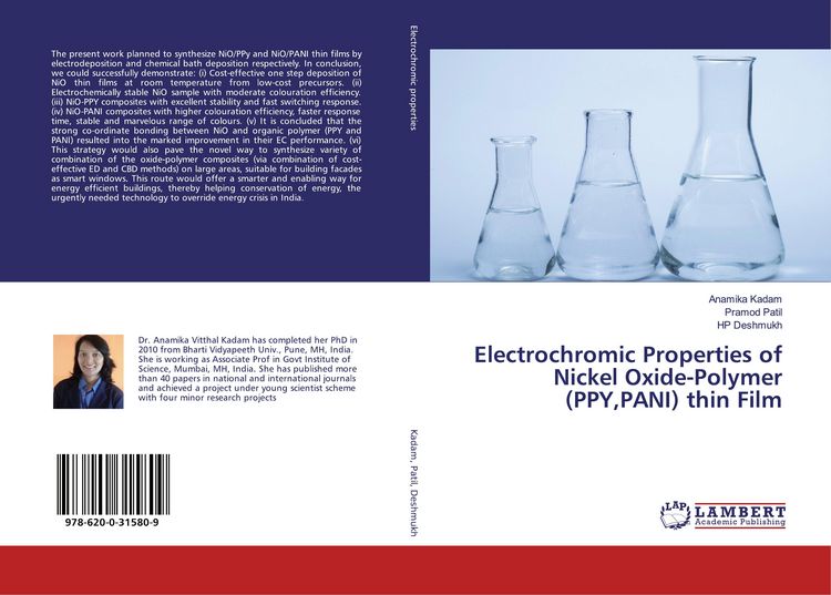 Produktbild: Electrochromic Properties of Nickel Oxide-Polymer (PPY,PANI) thin Film