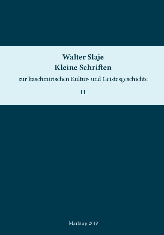 Produktbild: Kleine Schriften zur kaschmirischen Kultur- und Geistesgeschichte. Band 2
