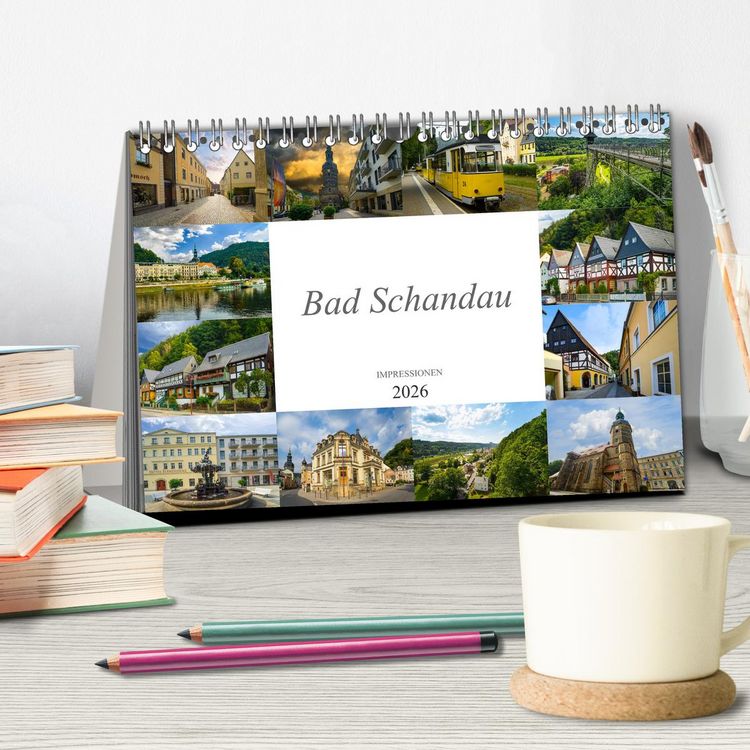 Produktbild: Bad Schandau Impressionen (Tischkalender 2026 DIN A5 quer), CALVENDO Monatskalender