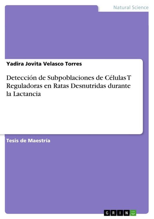 Produktbild: Detecci&oacute;n de Subpoblaciones de C&eacute;lulas T Reguladoras en Ratas Desnutridas durante la Lactancia