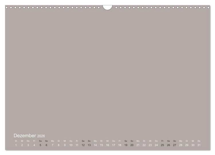 Produktbild: DIY Bastel-Kalender -Erdige Pastell Farben- Zum Selbstgestalten (Wandkalender 2026 DIN A3 quer), CALVENDO Monatskalender