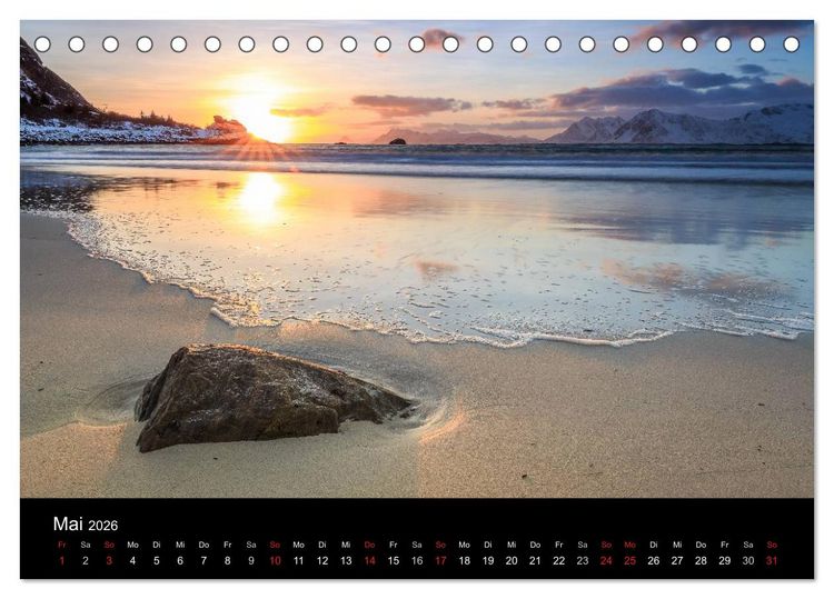 Produktbild: LOFOTEN - Inselparadies im Norden Norwegens (Tischkalender 2026 DIN A5 quer), CALVENDO Monatskalender