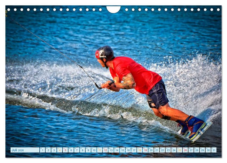 Produktbild: Wakeboarden (Wandkalender 2026 DIN A4 quer), CALVENDO Monatskalender