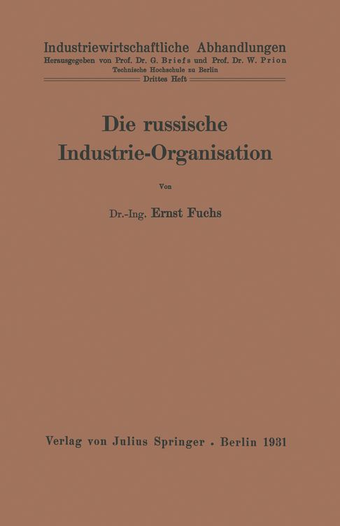 Produktbild: Die russische Industrie-Organisation