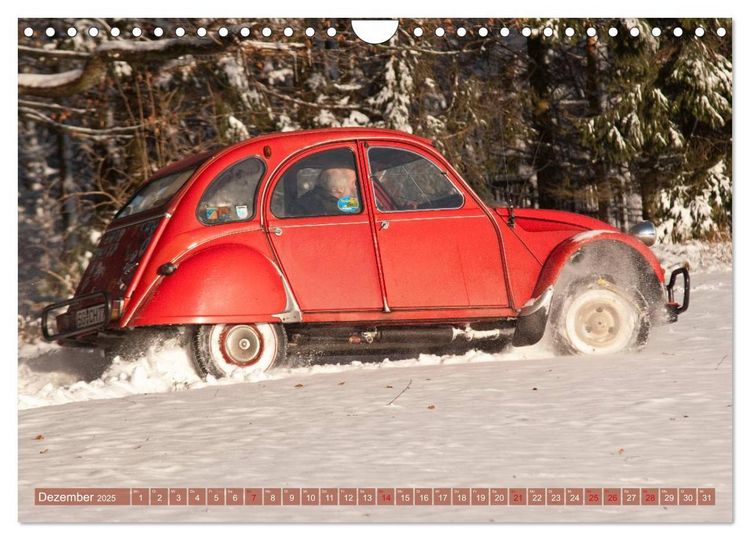 Produktbild: Citro&euml;n 2CV - Ente rot (Wandkalender 2025 DIN A4 quer), CALVENDO Monatskalender
