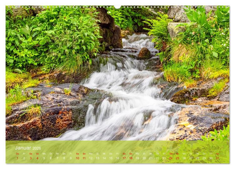Produktbild: der elbestrom natur (hochwertiger Premium Wandkalender 2026 DIN A2 quer), Kunstdruck in Hochglanz