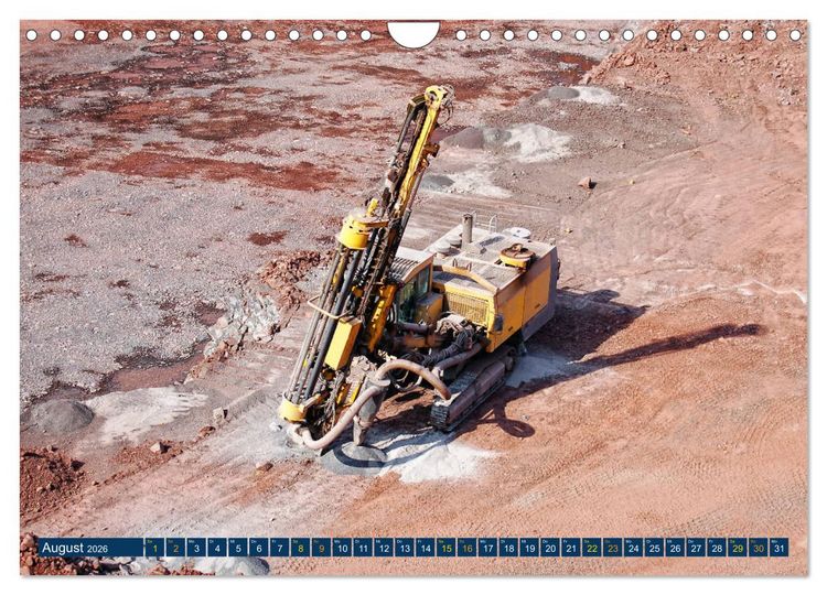 Produktbild: Bergbau - Die Faszination der riesigen Maschinen (Wandkalender 2026 DIN A4 quer), CALVENDO Monatskalender