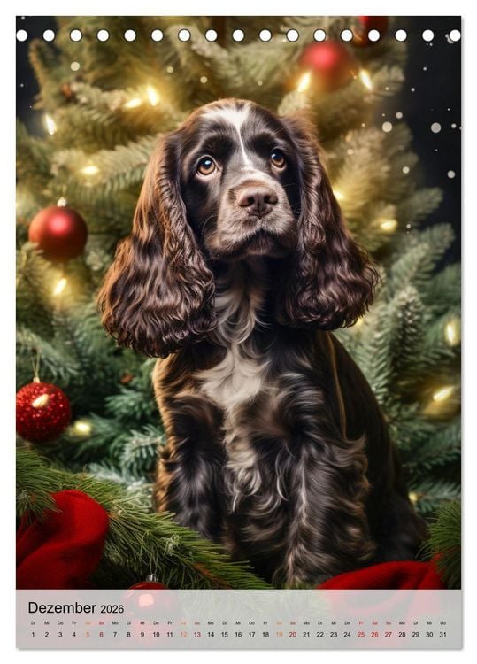 Produktbild: Cocker Spaniel - ein Hund f&uuml;r die Familie (Tischkalender 2026 DIN A5 hoch), CALVENDO Monatskalender
