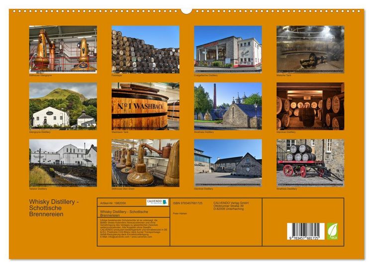 Produktbild: Whisky Distillery - Schottische Brennereien (hochwertiger Premium Wandkalender 2026 DIN A2 quer), Kunstdruck in Hochglanz