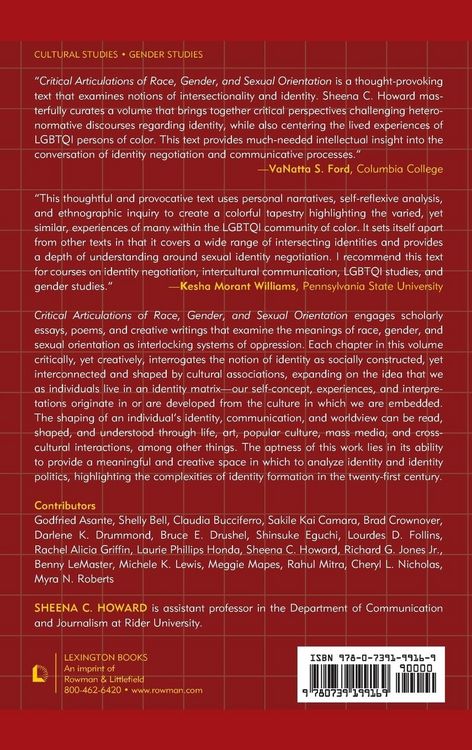 Produktbild: Critical Articulations of Race, Gender, and Sexual Orientation