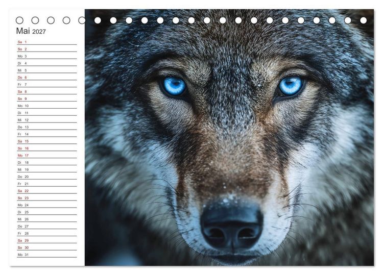 Produktbild: Die Seele der Wildnis (Tischkalender 2027 DIN A5 quer), CALVENDO Monatskalender
