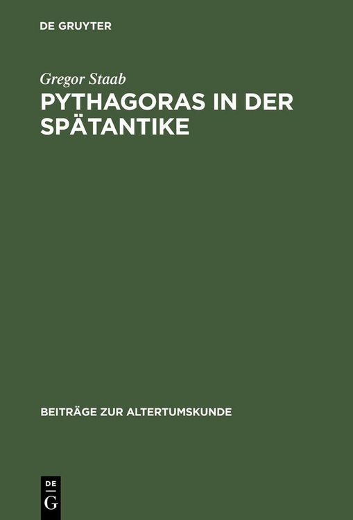 Produktbild: Pythagoras in der Sp&auml;tantike