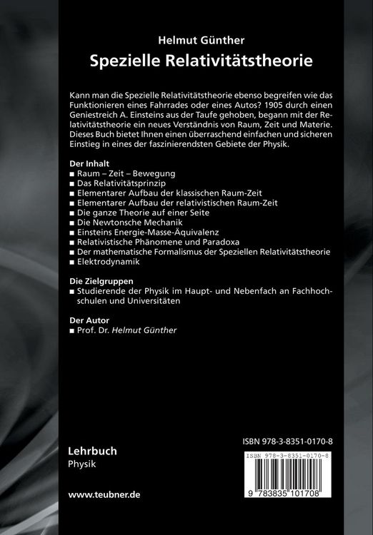 Produktbild: Spezielle Relativit&auml;tstheorie
