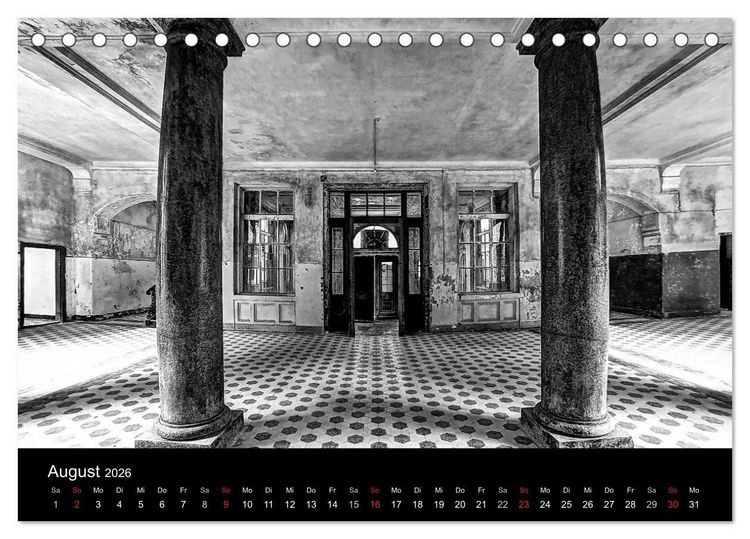 Produktbild: lost beauty (Tischkalender 2026 DIN A5 quer), CALVENDO Monatskalender