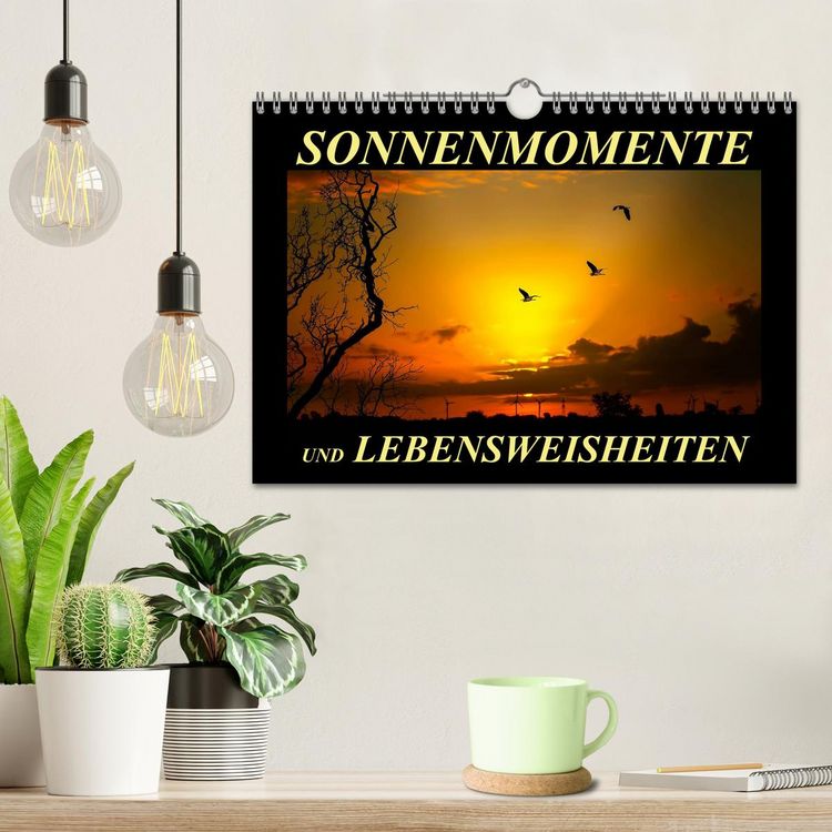 Produktbild: Sonnenmomente und Lebensweisheiten (Wandkalender 2026 DIN A4 quer), CALVENDO Monatskalender