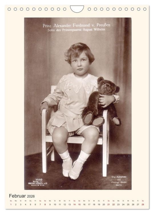 Produktbild: Erste Liebe - Teddyb&auml;ren auf alten Ansichtskarten (Wandkalender 2026 DIN A4 hoch), CALVENDO Monatskalender