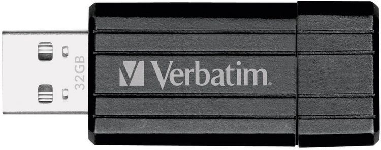 Produktbild: VERBATIM USB 2.0 Drive 32GB Pinstripe, schwarz
