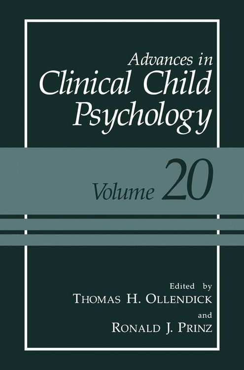 Produktbild: Advances in Clinical Child Psychology
