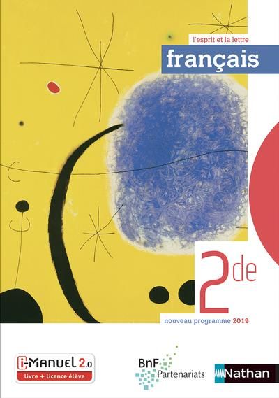Produktbild: Fran&ccedil;ais 2de : nouveau programme 2019 : livre + licence &eacute;l&egrave;ve